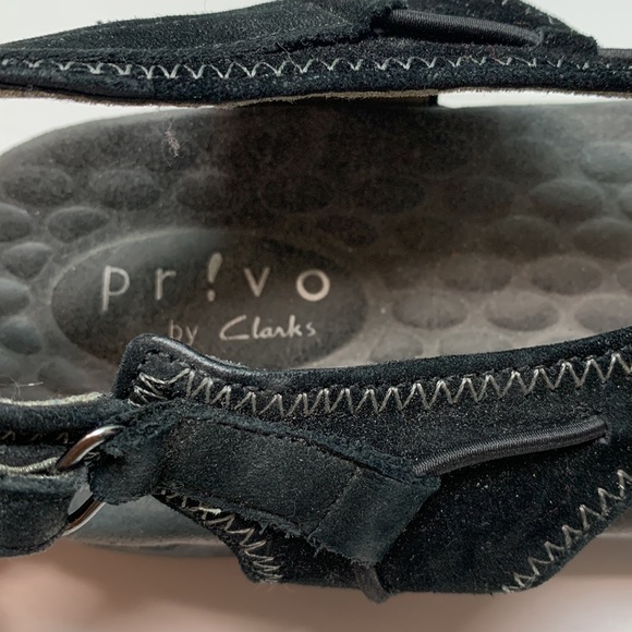 Clarks PR!VO black sandals 8 - Picture 2 of 6